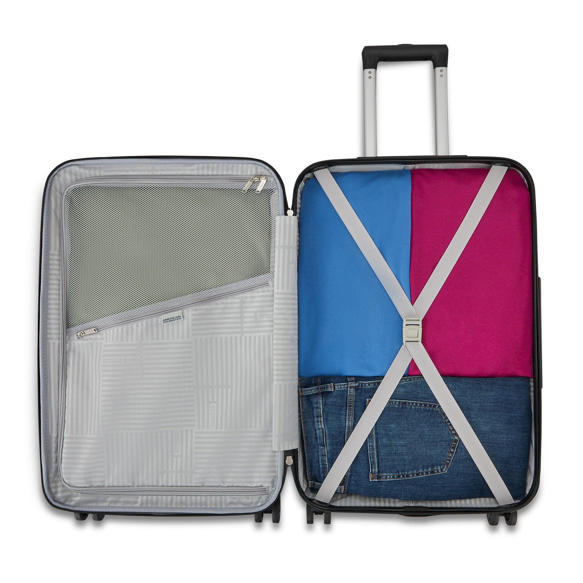 American Tourister Kontour 2-Piece Set (Carry-On/Medium) Matte Black