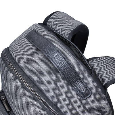 Hartmann Herringbone Backpack - Black Herringbone