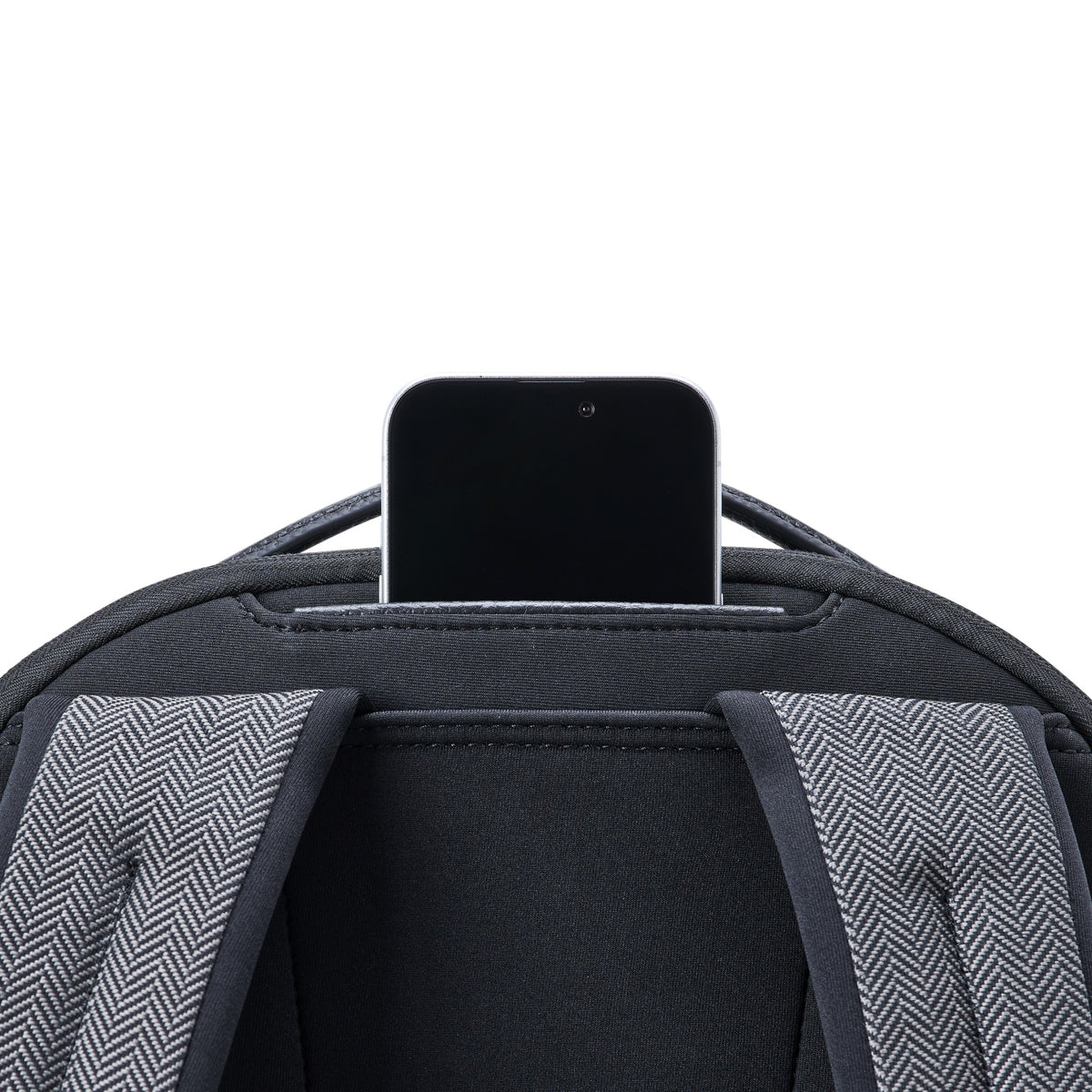 Hartmann Herringbone Travel Backpack - Black Herringbone