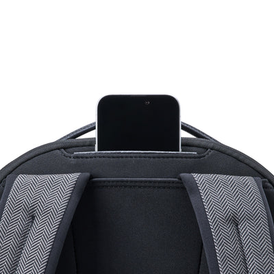 Hartmann Herringbone Travel Backpack - Black Herringbone