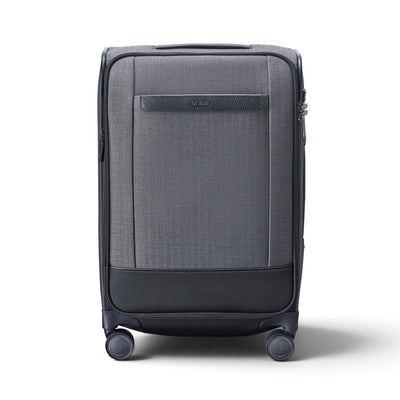 Hartmann Herringbone Domestic Expandable Spinner Carry-On - Black Herringbone