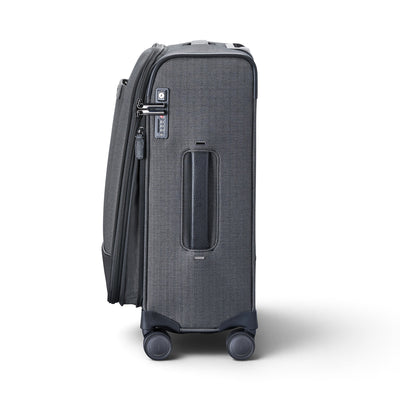 Hartmann Herringbone Domestic Expandable Spinner Carry-On - Black Herringbone