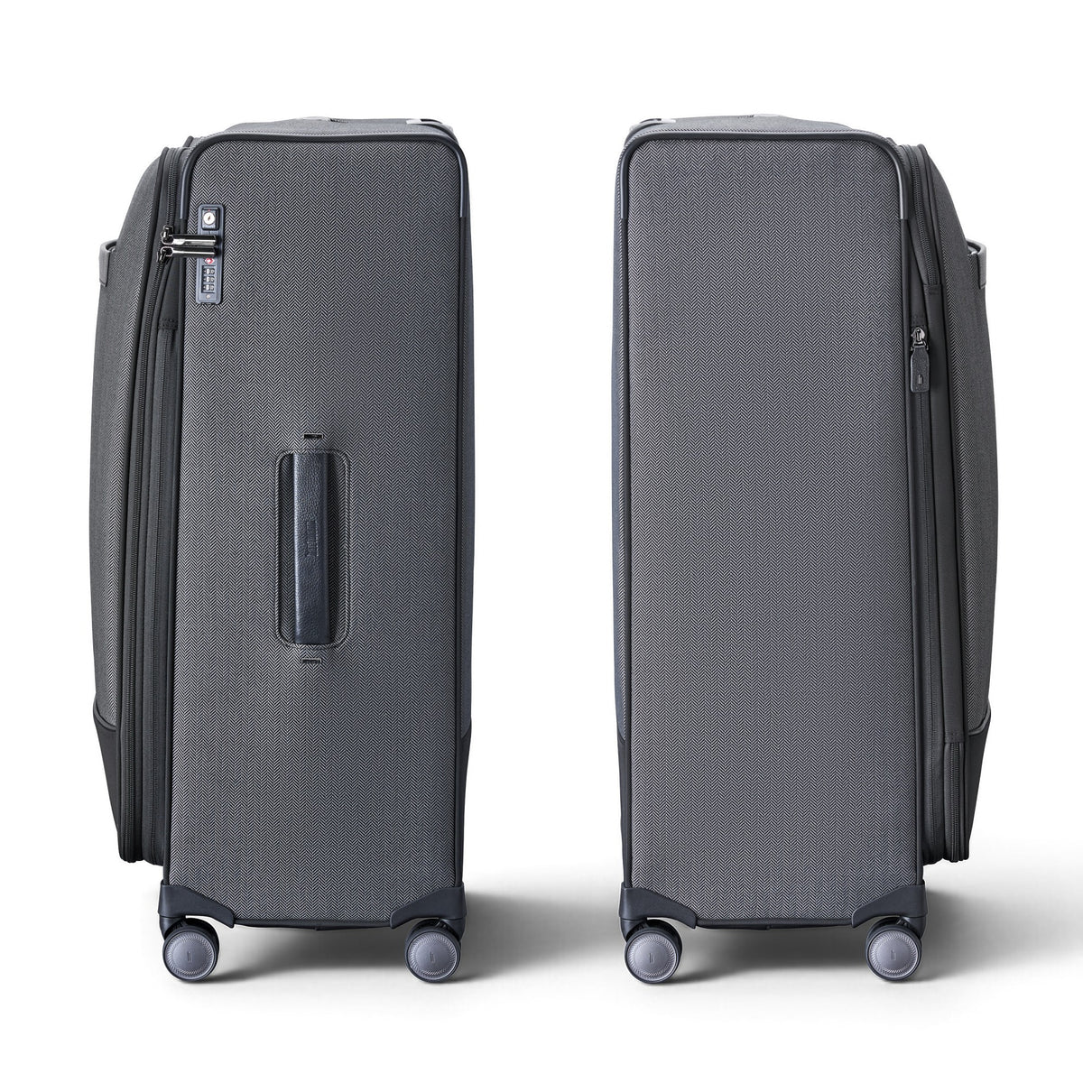 Hartmann Herringbone Extended Journey Expandable Spinner - Black Herringbone