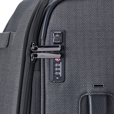 Hartmann Herringbone Extended Journey Expandable Spinner - Black Herringbone