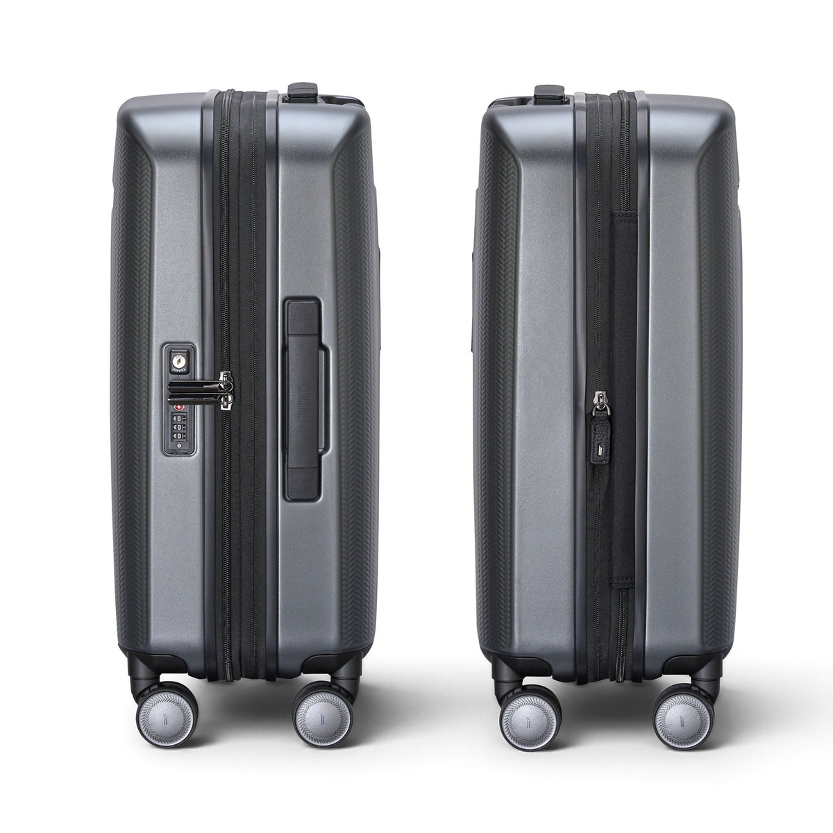 Hartmann Herringbone Hardside Global Expandable Spinner Carry-On - Black Herringbone
