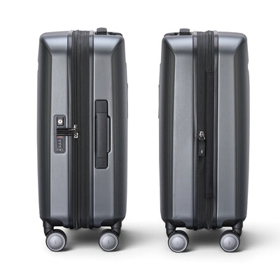 Hartmann Herringbone Hardside Global Expandable Spinner Carry-On - Black Herringbone
