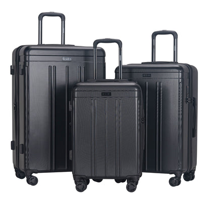 IZOD Zoe 3-Piece Luggage Set – Lightweight ABS Hard Shell Suitcases with 360° Spinner Wheels, Telescopic Handle & Expandable Design (28”/24”/20”)