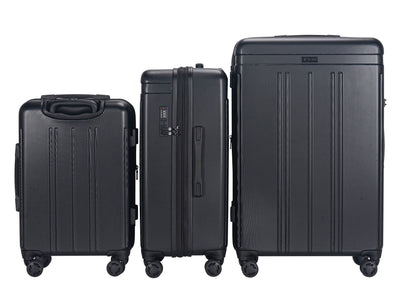 IZOD Zoe 3-Piece Luggage Set – Lightweight ABS Hard Shell Suitcases with 360° Spinner Wheels, Telescopic Handle & Expandable Design (28”/24”/20”)