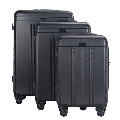 IZOD Zoe 3-Piece Luggage Set – Lightweight ABS Hard Shell Suitcases with 360° Spinner Wheels, Telescopic Handle & Expandable Design (28”/24”/20”)