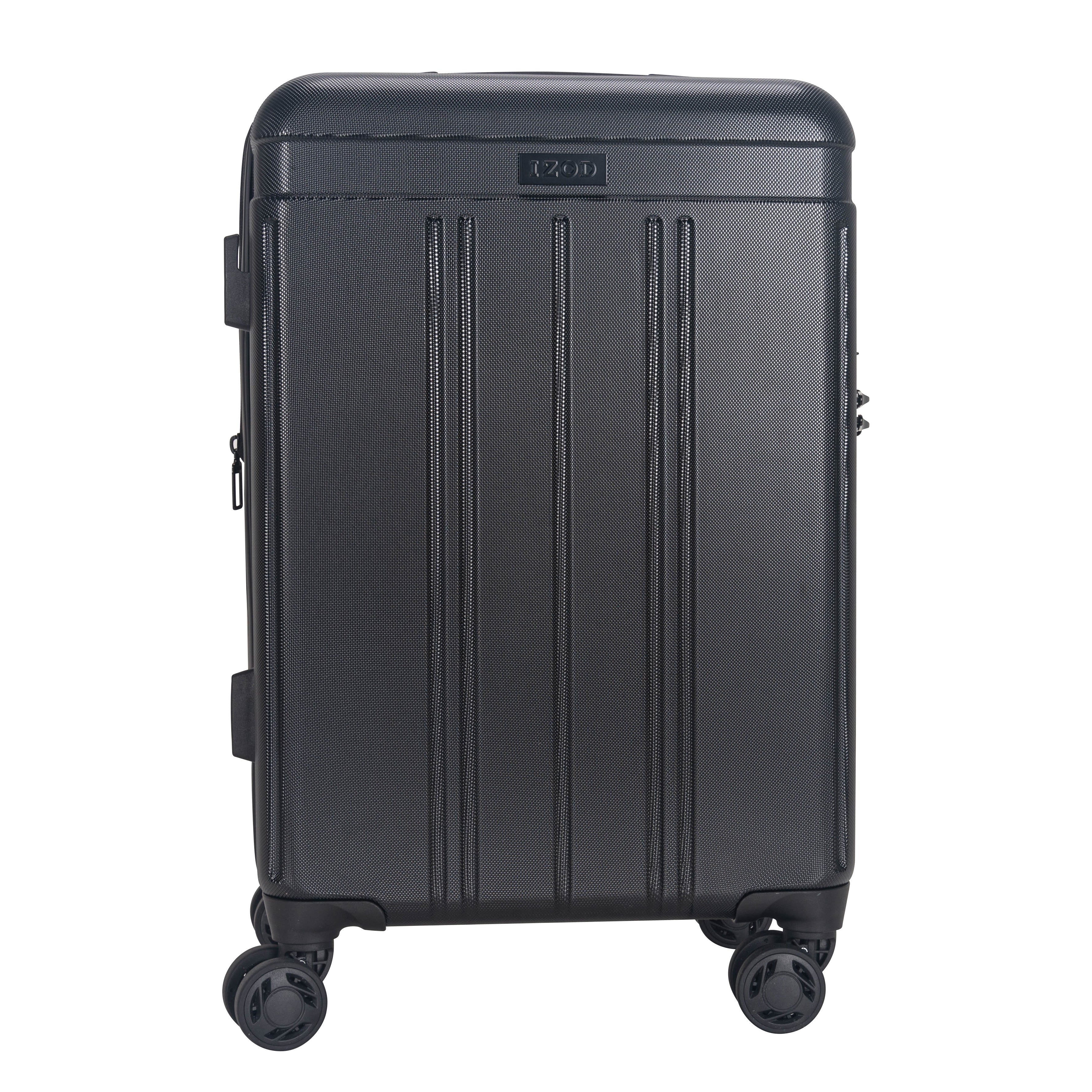 IZOD Zoe 3-Piece Luggage Set – Lightweight ABS Hard Shell Suitcases with 360° Spinner Wheels, Telescopic Handle & Expandable Design (28”/24”/20”)