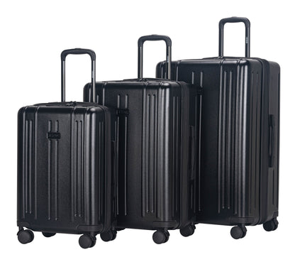 IZOD ISLA 3-Piece Luggage Set – Lightweight ABS Hard Shell Suitcases with 360° Spinner Wheels, Telescopic Handle & Expandable Design (28”/24”/20”)