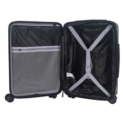 IZOD ISLA 3-Piece Luggage Set – Lightweight ABS Hard Shell Suitcases with 360° Spinner Wheels, Telescopic Handle & Expandable Design (28”/24”/20”)