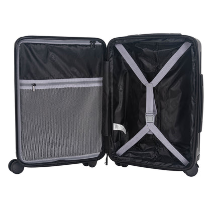 IZOD ISLA 3-Piece Luggage Set – Lightweight ABS Hard Shell Suitcases with 360° Spinner Wheels, Telescopic Handle & Expandable Design (28”/24”/20”)