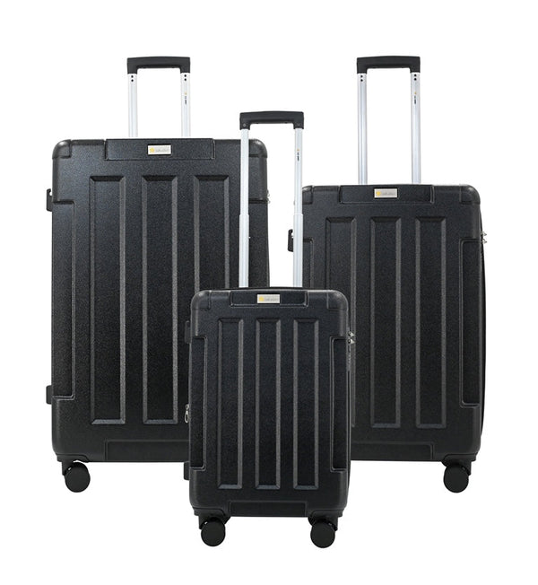 US Army Hawk 3-Piece Luggage Set – Lightweight Expandable ABS Hard Shell Suitcases with Spinner Wheels & Logo Print (28”/24”/20”) – Military Travel Collection