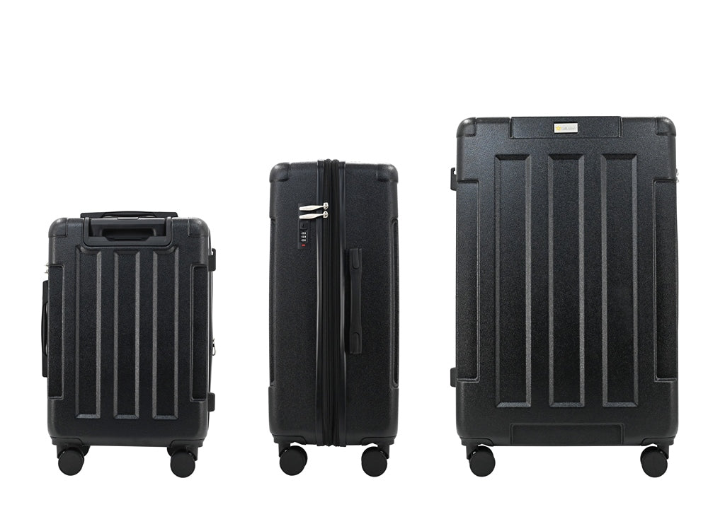 US Army Hawk 3-Piece Luggage Set – Lightweight Expandable ABS Hard Shell Suitcases with Spinner Wheels & Logo Print (28”/24”/20”) – Military Travel Collection