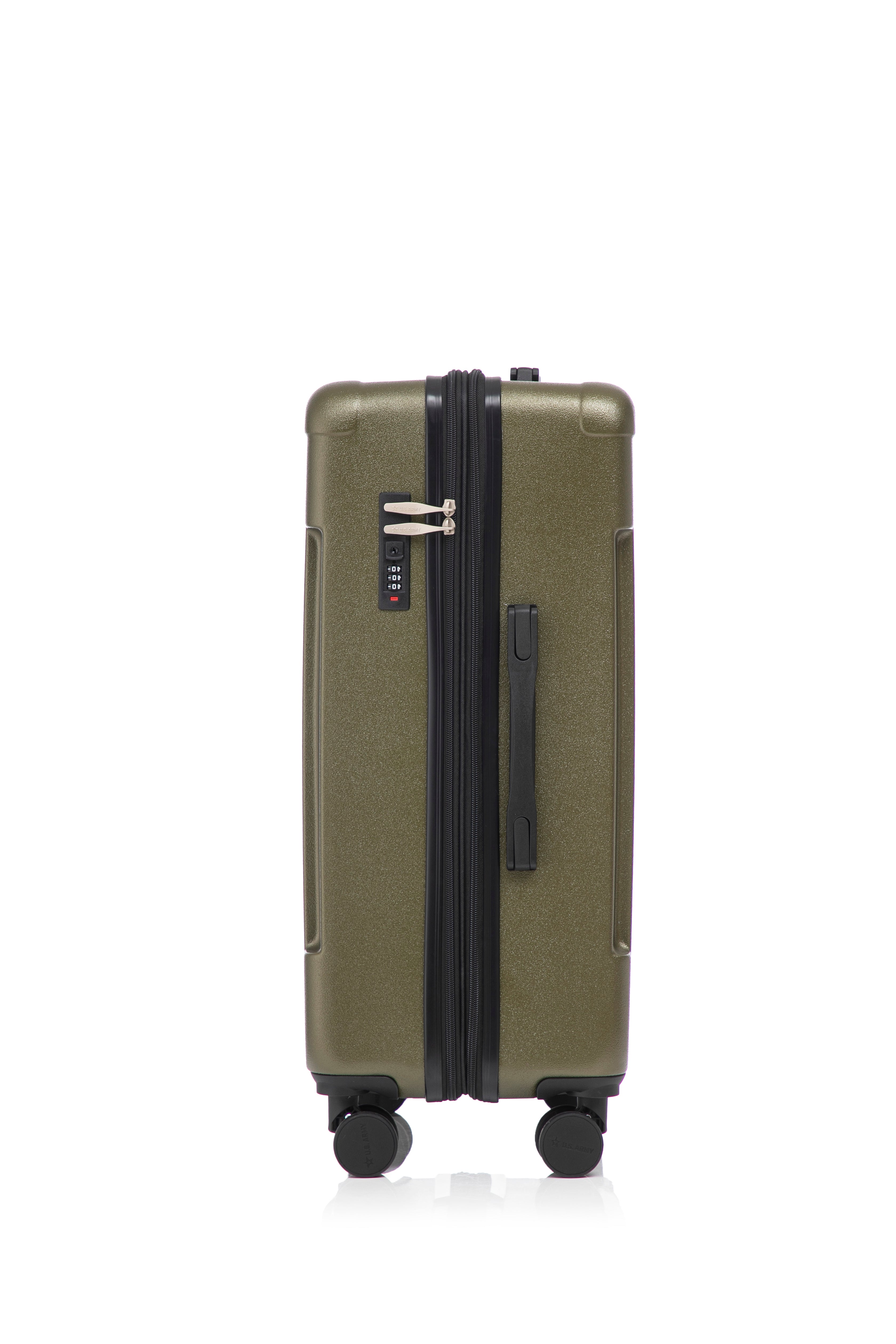 US Army Hawk 3-Piece Luggage Set – Lightweight Expandable ABS Hard Shell Suitcases with Spinner Wheels & Logo Print (28”/24”/20”) – Military Travel Collection