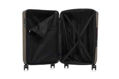 US Army Hawk 3-Piece Luggage Set – Lightweight Expandable ABS Hard Shell Suitcases with Spinner Wheels & Logo Print (28”/24”/20”) – Military Travel Collection