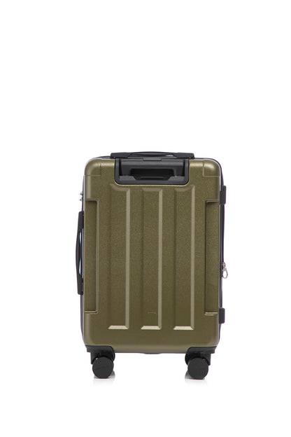 US Army Hawk 3-Piece Luggage Set – Lightweight Expandable ABS Hard Shell Suitcases with Spinner Wheels & Logo Print (28”/24”/20”) – Military Travel Collection