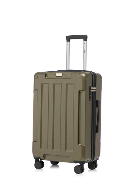 US Army Hawk 3-Piece Luggage Set – Lightweight Expandable ABS Hard Shell Suitcases with Spinner Wheels & Logo Print (28”/24”/20”) – Military Travel Collection