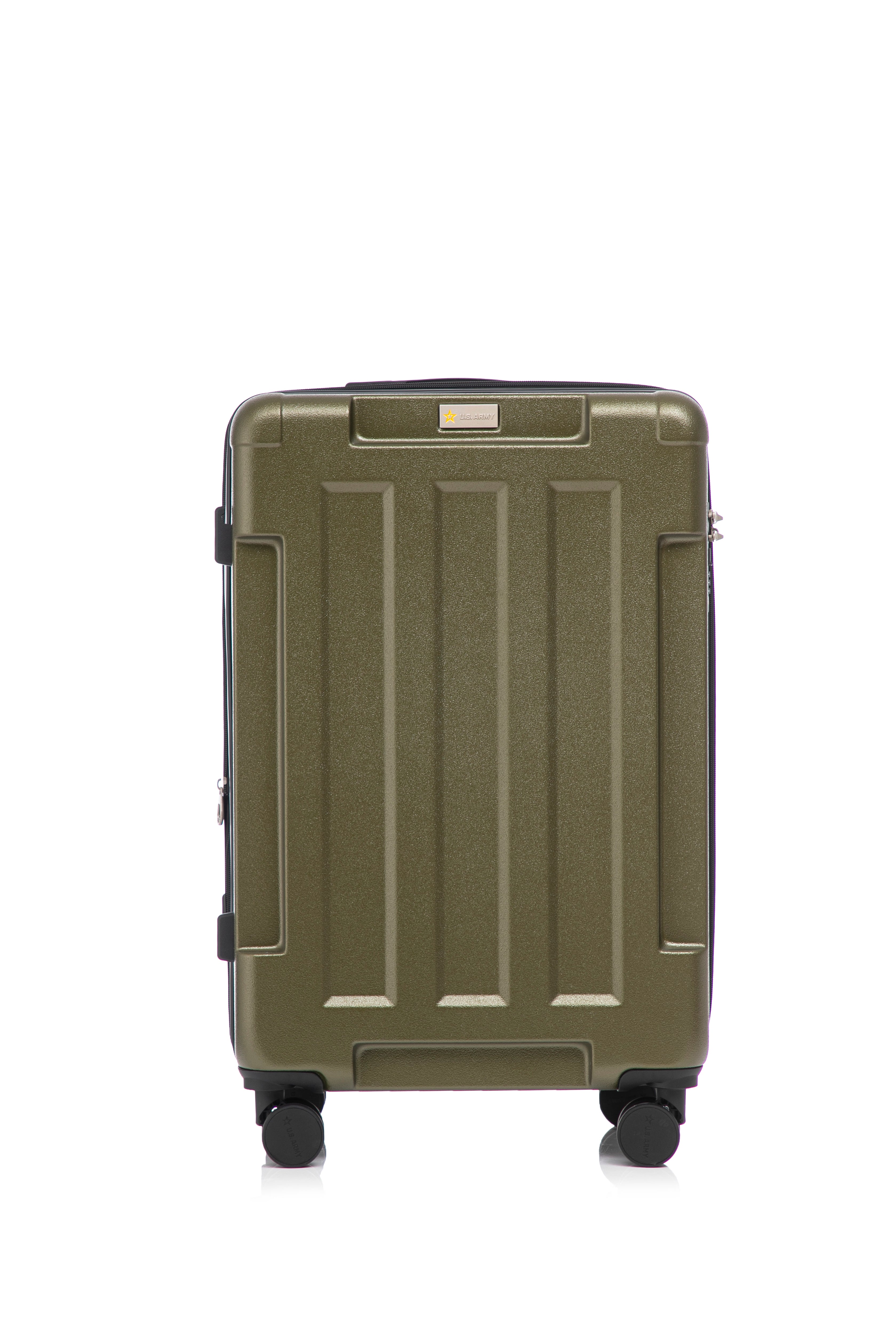 US Army Hawk 3-Piece Luggage Set – Lightweight Expandable ABS Hard Shell Suitcases with Spinner Wheels & Logo Print (28”/24”/20”) – Military Travel Collection