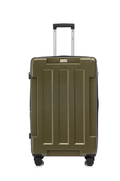 US Army Hawk 3-Piece Luggage Set – Lightweight Expandable ABS Hard Shell Suitcases with Spinner Wheels & Logo Print (28”/24”/20”) – Military Travel Collection