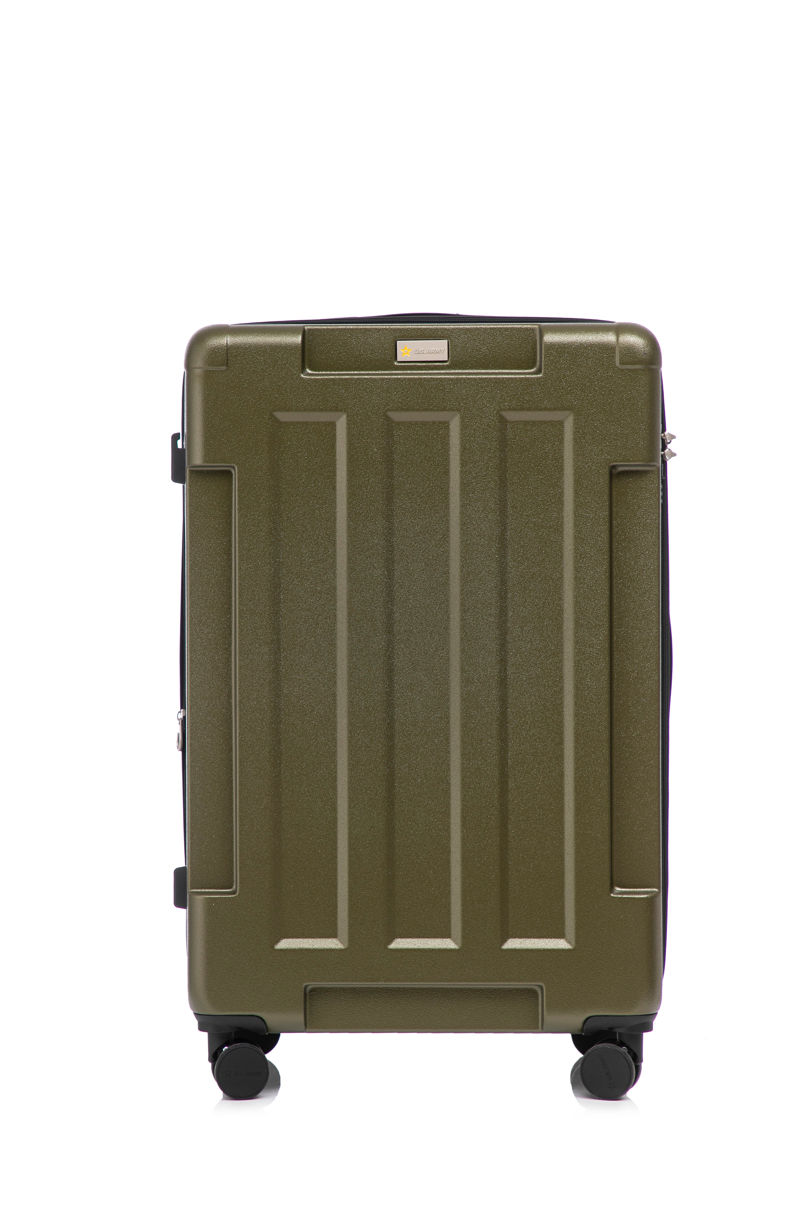 US Army Hawk 3-Piece Luggage Set – Lightweight Expandable ABS Hard Shell Suitcases with Spinner Wheels & Logo Print (28”/24”/20”) – Military Travel Collection