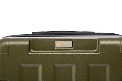 US Army Hawk 3-Piece Luggage Set – Lightweight Expandable ABS Hard Shell Suitcases with Spinner Wheels & Logo Print (28”/24”/20”) – Military Travel Collection