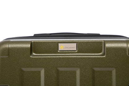 US Army Hawk 3-Piece Luggage Set – Lightweight Expandable ABS Hard Shell Suitcases with Spinner Wheels & Logo Print (28”/24”/20”) – Military Travel Collection