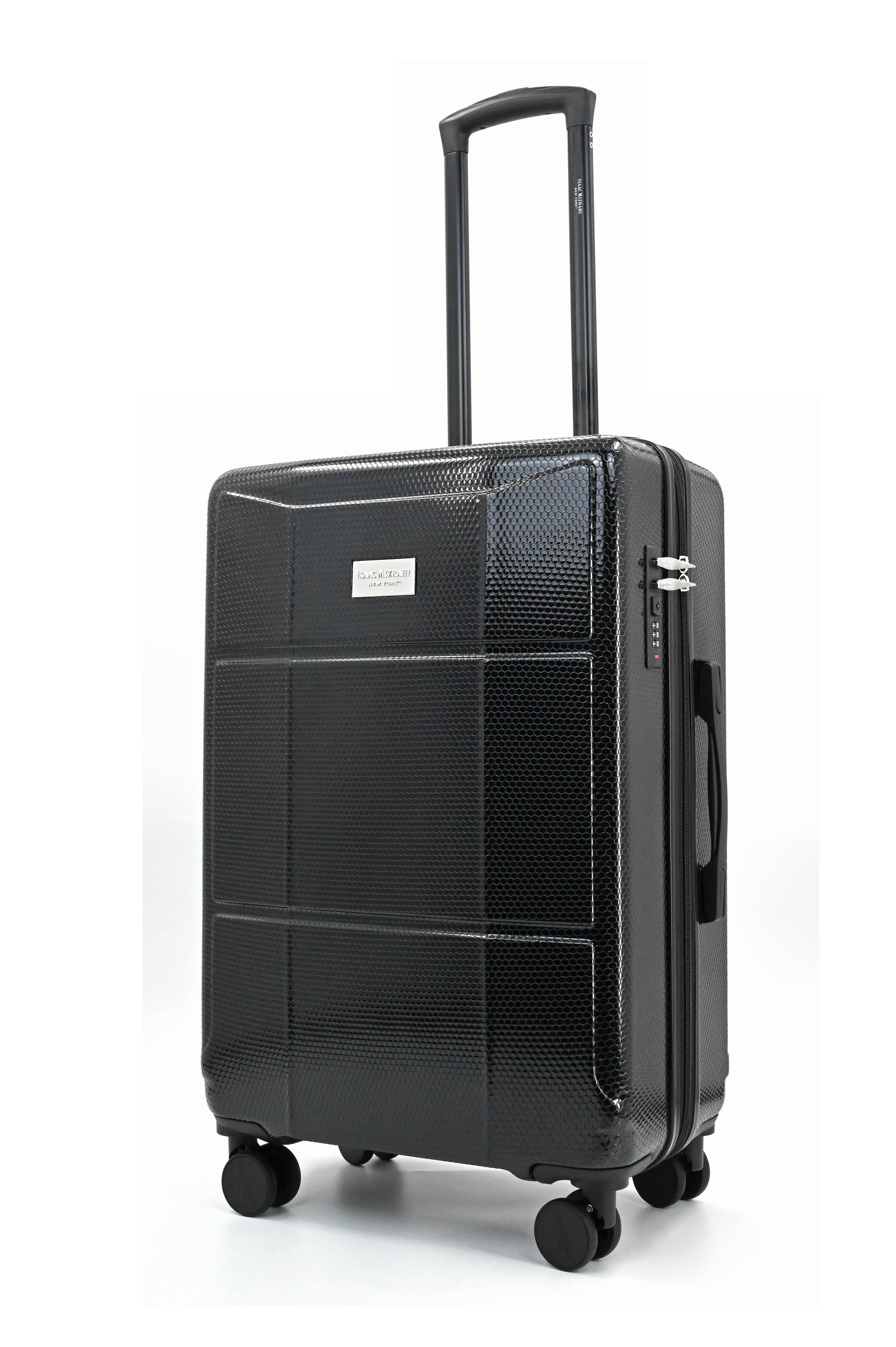 ISAAC MIZRAHI AERO 3-Piece Luggage Set – Lightweight Expandable ABS Hard Shell Suitcases with Spinner Wheels (28”/24”/20”) – Designer Travel Set