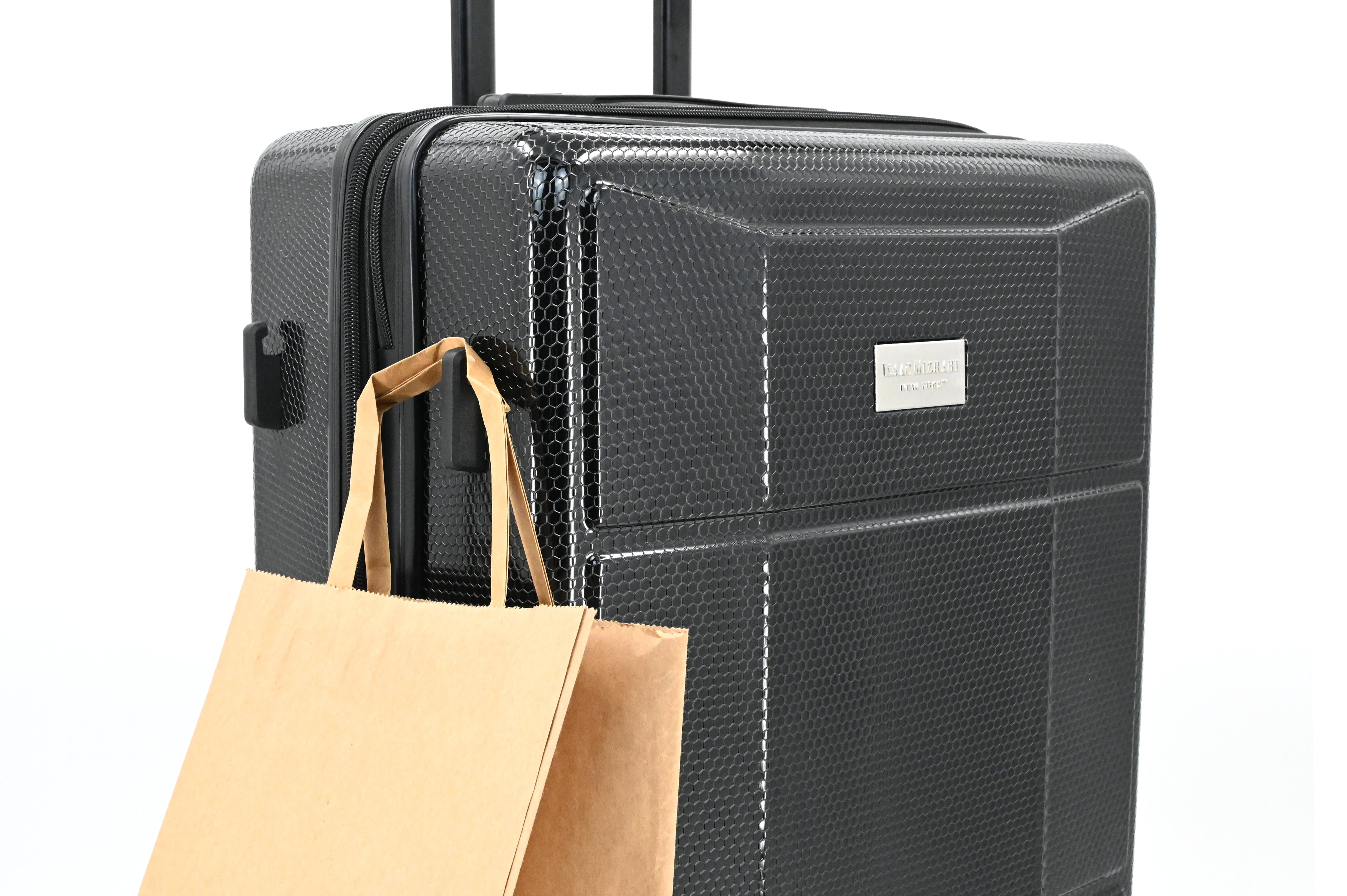 ISAAC MIZRAHI AERO 3-Piece Luggage Set – Lightweight Expandable ABS Hard Shell Suitcases with Spinner Wheels (28”/24”/20”) – Designer Travel Set