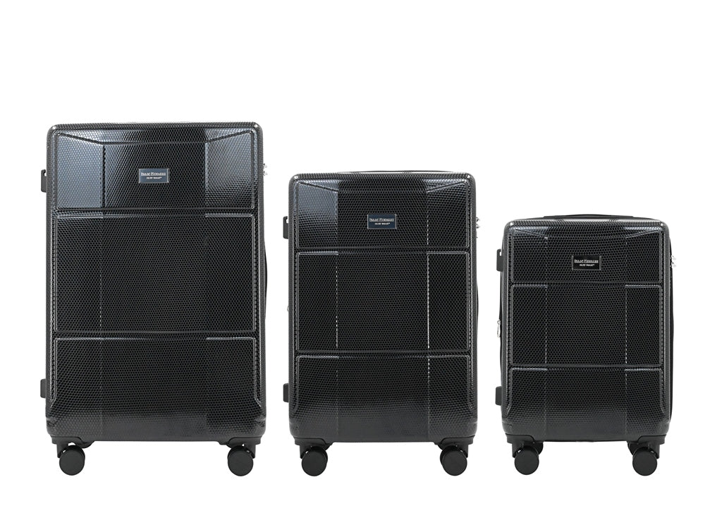 ISAAC MIZRAHI AERO 3-Piece Luggage Set – Lightweight Expandable ABS Hard Shell Suitcases with Spinner Wheels (28”/24”/20”) – Designer Travel Set