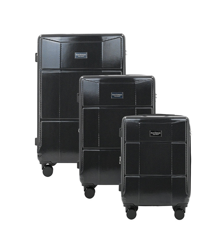 ISAAC MIZRAHI AERO 3-Piece Luggage Set – Lightweight Expandable ABS Hard Shell Suitcases with Spinner Wheels (28”/24”/20”) – Designer Travel Set