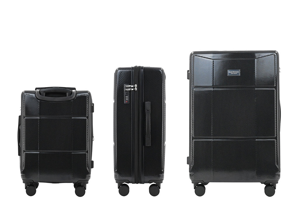 ISAAC MIZRAHI AERO 3-Piece Luggage Set – Lightweight Expandable ABS Hard Shell Suitcases with Spinner Wheels (28”/24”/20”) – Designer Travel Set