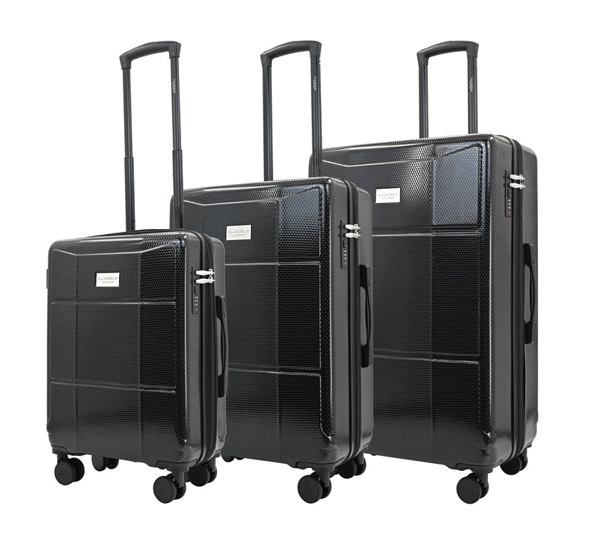 ISAAC MIZRAHI AERO 3-Piece Luggage Set – Lightweight Expandable ABS Hard Shell Suitcases with Spinner Wheels (28”/24”/20”) – Designer Travel Set