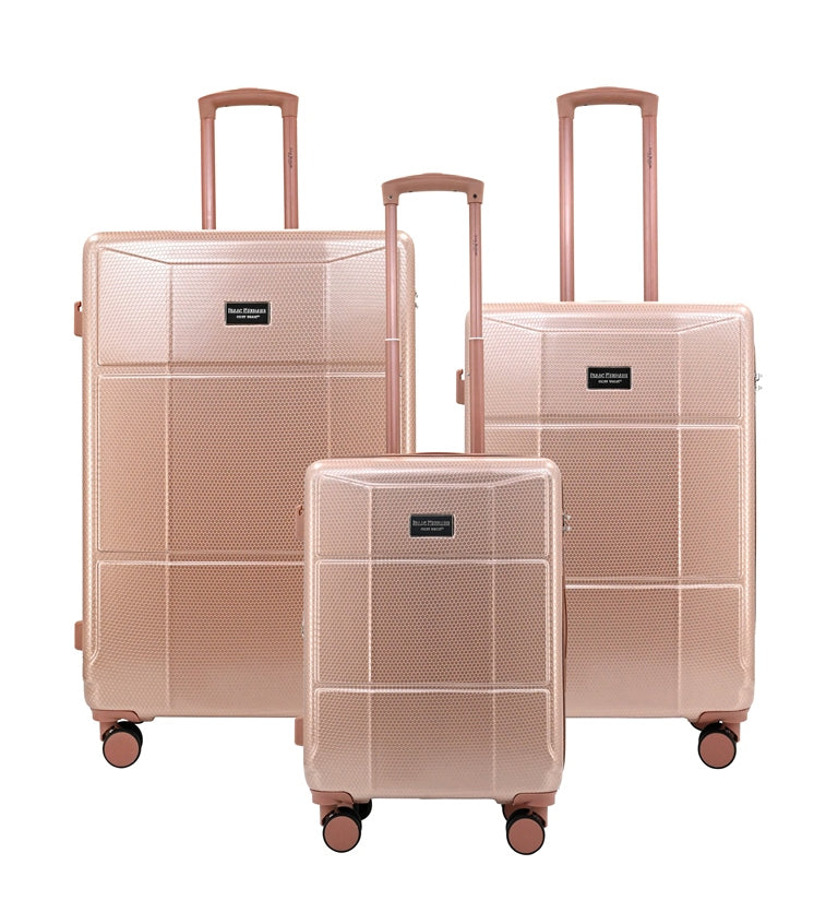 ISAAC MIZRAHI AERO 3-Piece Luggage Set – Lightweight Expandable ABS Hard Shell Suitcases with Spinner Wheels (28”/24”/20”) – Designer Travel Set