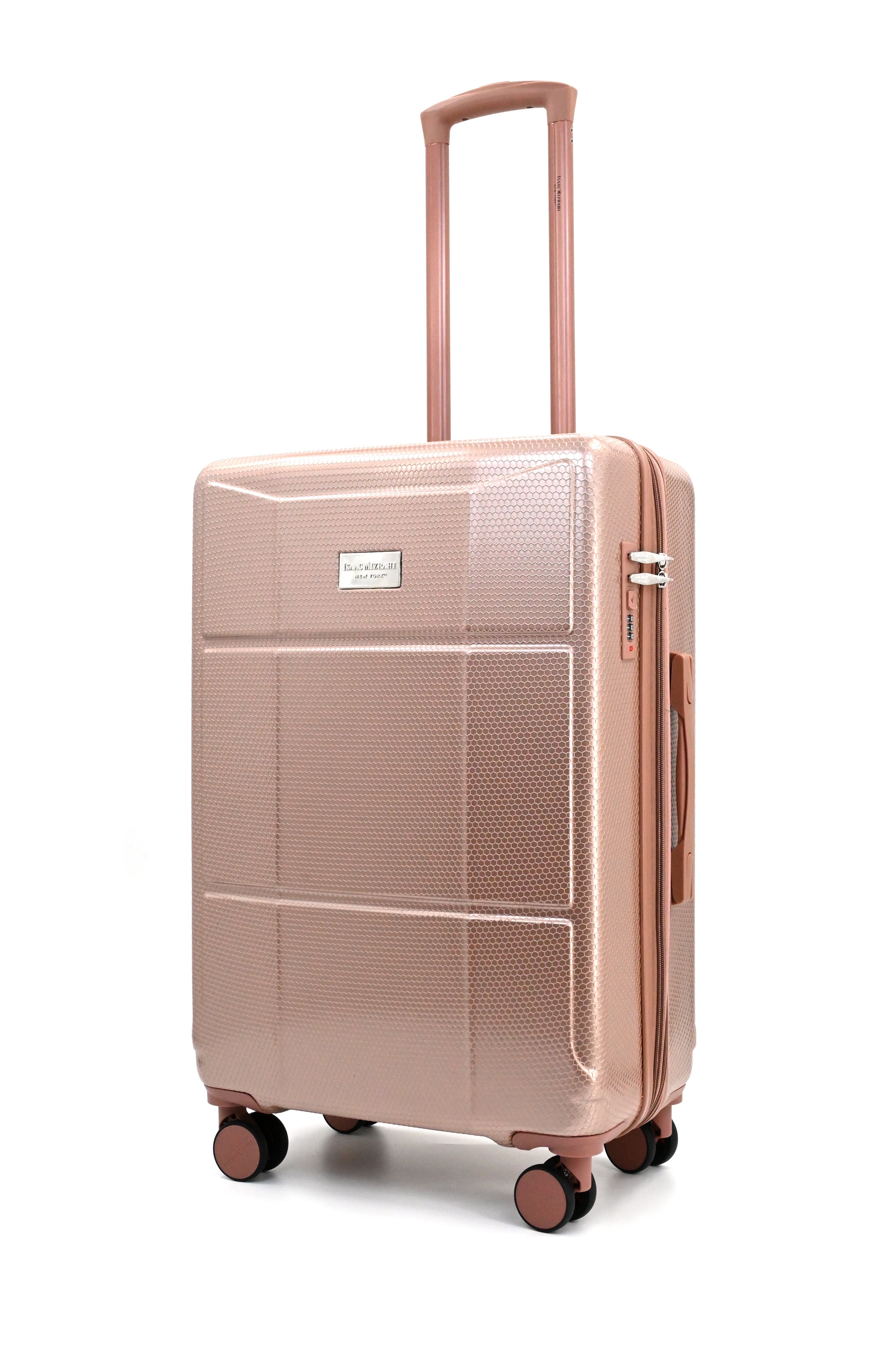 ISAAC MIZRAHI AERO 3-Piece Luggage Set – Lightweight Expandable ABS Hard Shell Suitcases with Spinner Wheels (28”/24”/20”) – Designer Travel Set