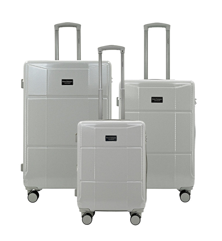 ISAAC MIZRAHI AERO 3-Piece Luggage Set – Lightweight Expandable ABS Hard Shell Suitcases with Spinner Wheels (28”/24”/20”) – Designer Travel Set