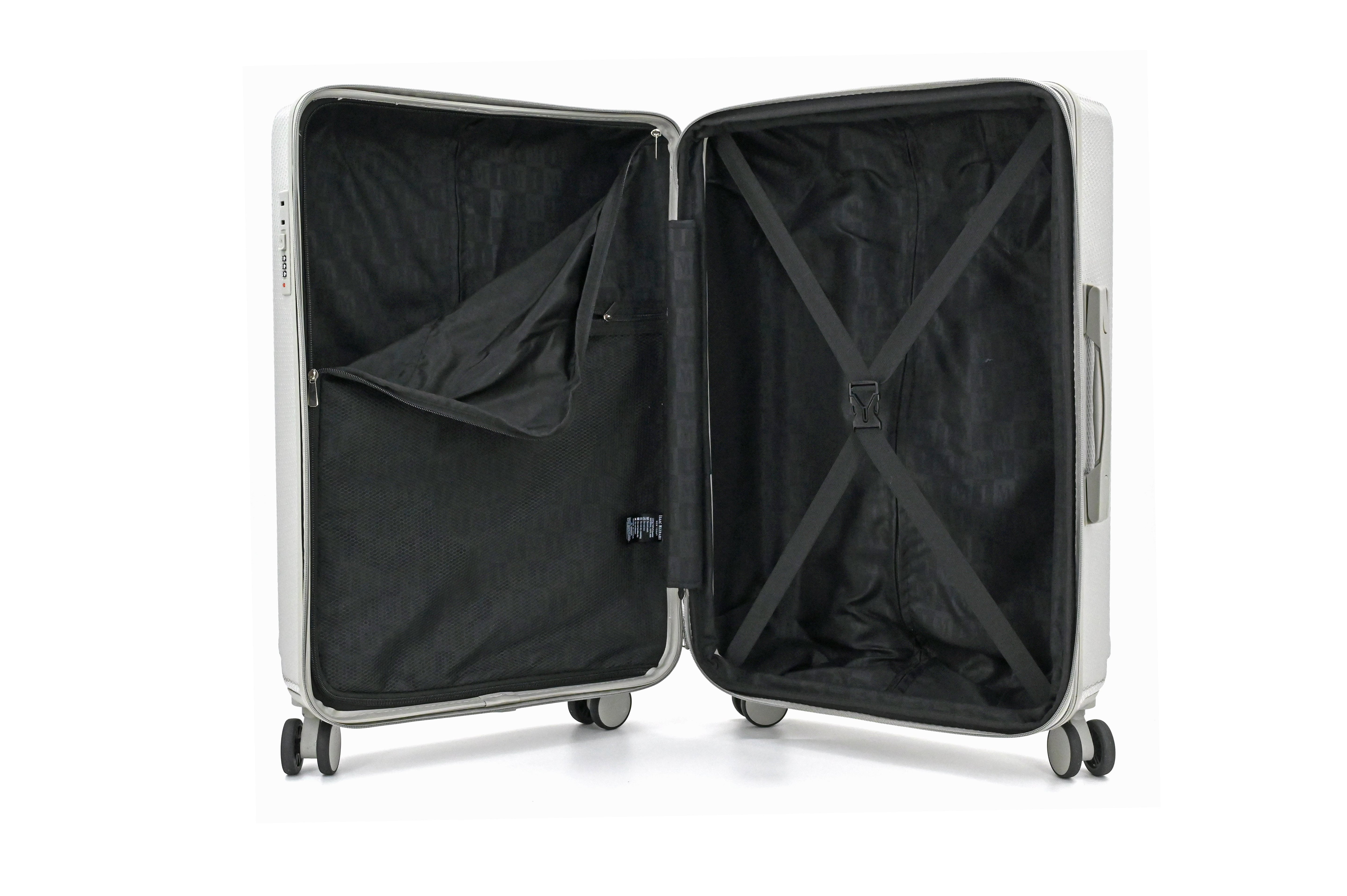 ISAAC MIZRAHI AERO 3-Piece Luggage Set – Lightweight Expandable ABS Hard Shell Suitcases with Spinner Wheels (28”/24”/20”) – Designer Travel Set