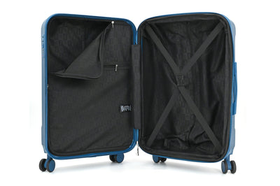 ISAAC MIZRAHI LUNA 3-Piece Luggage Set – Lightweight Expandable ABS Hard Shell Suitcases with Spinner Wheels (28”/24”/20”) – Designer Travel Set