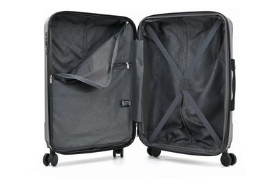 ISAAC MIZRAHI LUNA 3-Piece Luggage Set – Lightweight Expandable ABS Hard Shell Suitcases with Spinner Wheels (28”/24”/20”) – Designer Travel Set