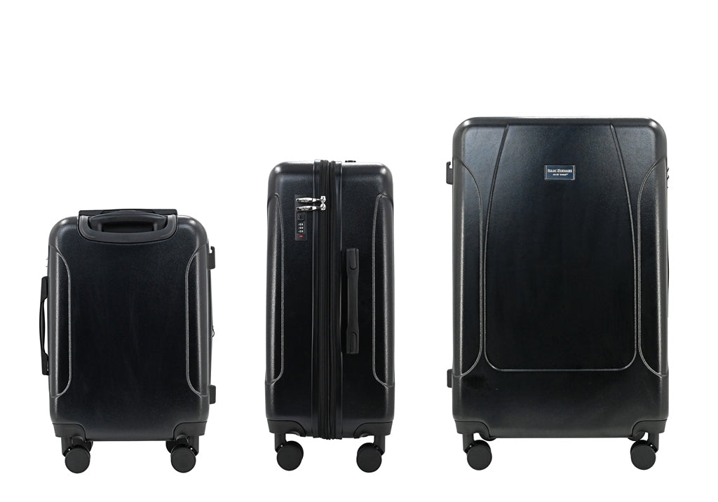 ISAAC MIZRAHI LUNA 3-Piece Luggage Set – Lightweight Expandable ABS Hard Shell Suitcases with Spinner Wheels (28”/24”/20”) – Designer Travel Set