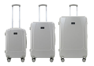 ISAAC MIZRAHI LUNA 3-Piece Luggage Set – Lightweight Expandable ABS Hard Shell Suitcases with Spinner Wheels (28”/24”/20”) – Designer Travel Set