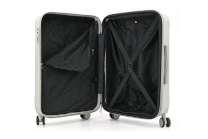 ISAAC MIZRAHI LUNA 3-Piece Luggage Set – Lightweight Expandable ABS Hard Shell Suitcases with Spinner Wheels (28”/24”/20”) – Designer Travel Set