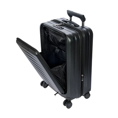 Porsche Design Roadster Expandable Spinner Collection - Matte Black / Carry-On with Pocket 21"