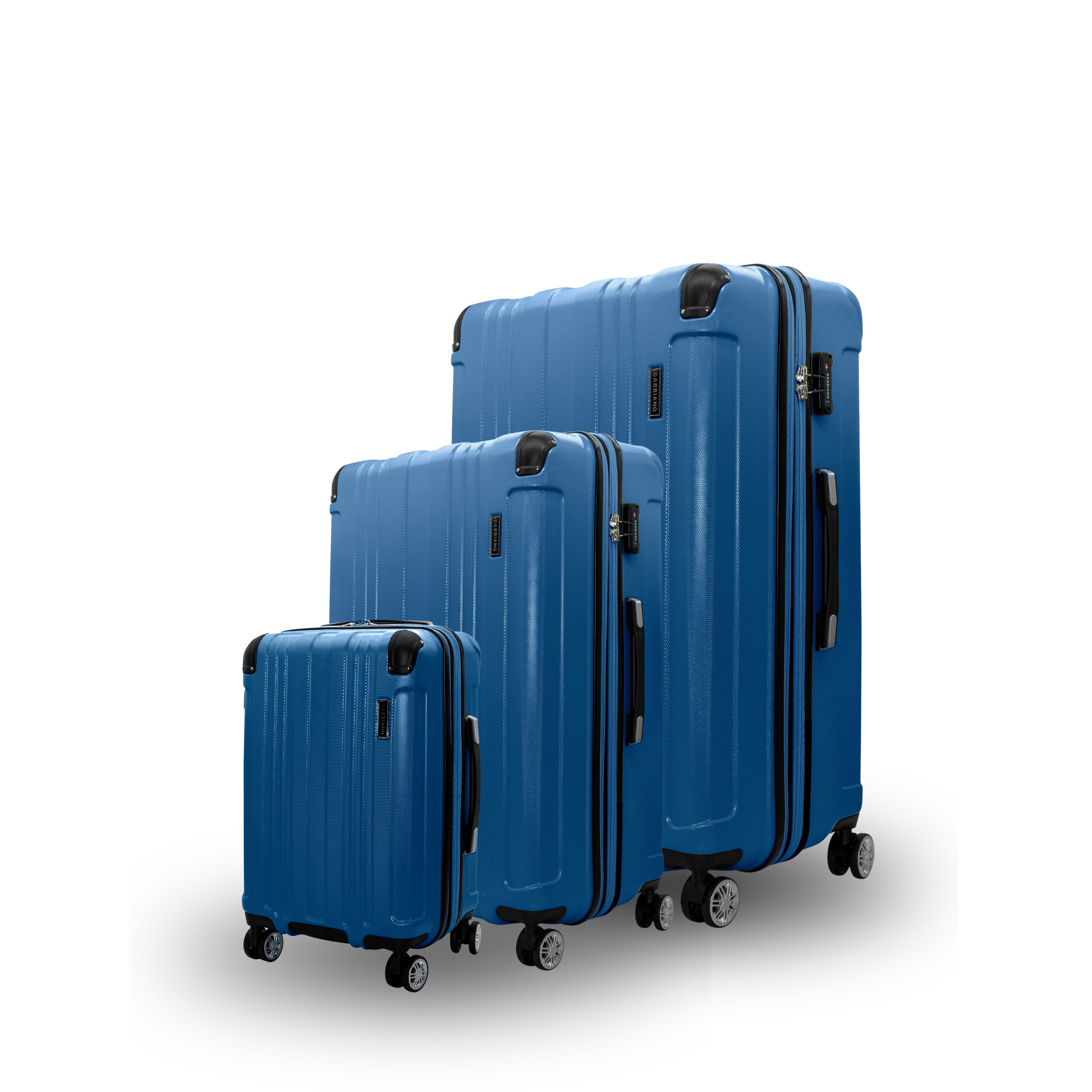 Gabbiano Bravo ABS Hardside Spinner- 3 PC Luggage Set
