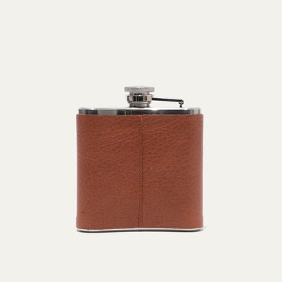 Leather & Stainless Steel Flask