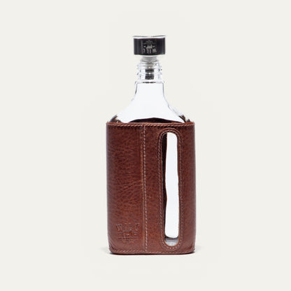 Glass Leather Flask 375Ml