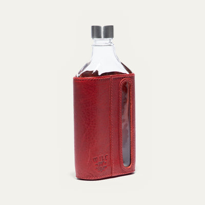 Glass Leather Flask 375Ml