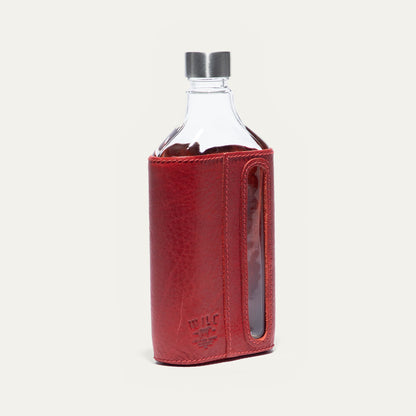 Glass Leather Flask 375Ml