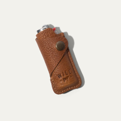 Leather Cover with Lighter